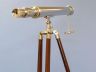 Floor Standing Chrome Harbor Master Telescope 60" is fully assembled