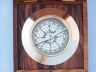 Solid Brass Admiral's Desk Compass w/ Rosewood Box 5" is fully assembled