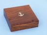 Solid Brass Admiral's Desk Compass w/ Rosewood Box 5" is fully assembled