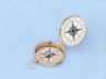 Solid Brass Emerson Poem Compass 4" w/ Rosewood Box is fully assembled