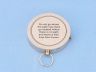 Solid Brass Emerson Poem Compass 4" w/ Rosewood Box is fully assembled