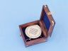 Solid Brass Emerson Poem Compass 4" w/ Rosewood Box is fully assembled