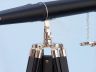 Floor Standing Admiral's Chrome/Leather Binoculars on stand 62