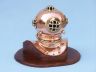 diving helmet is fully assembled