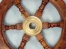 ship's wheel is fully assembled