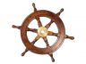 ship's wheel is fully assembled