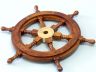 ship's wheel is fully assembled