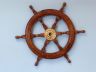 ship's wheel is fully assembled