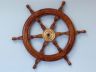 ship's wheel is fully assembled
