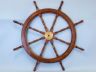 ship's wheel is fully assembled