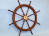 ship's wheel is fully assembled