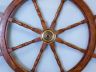 ship's wheel is fully assembled