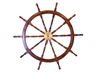 ship's wheel is fully assembled
