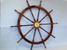 ship's wheel is fully assembled