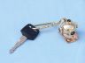 compass keychain is fully assembled