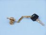compass keychain is fully assembled