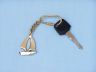 compass keychain is fully assembled