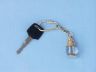 compass keychain is fully assembled
