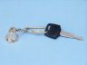 compass keychain is fully assembled