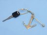 compass keychain is fully assembled