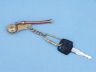compass keychain is fully assembled