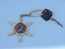 compass keychain is fully assembled