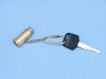 compass keychain is fully assembled