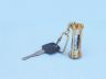 compass keychain is fully assembled