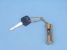 compass keychain is fully assembled