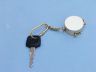 compass keychain is fully assembled