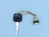 compass keychain is fully assembled