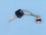 compass keychain is fully assembled