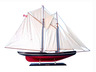 model sailboats is fully assembled