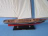 model sailboats is fully assembled