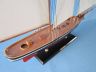model sailboats is fully assembled