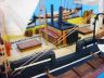 tall model ship is fully assembled