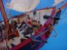 pirate ship model is fully assembled