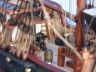 pirate ship model is fully assembled