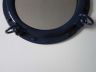 Navy Blue Porthole Mirror 20