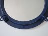 Navy Blue Porthole Mirror 24