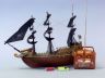 pirate ship model is fully assembled
