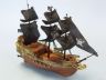 pirate ship model is fully assembled