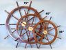 ship's wheel is fully assembled