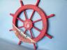 Decorative Wood Shipwheel is fully assembled