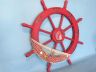 Decorative Wood Shipwheel is fully assembled