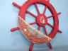 Decorative Wood Shipwheel is fully assembled