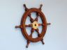 ship's wheel is fully assembled