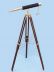 Floor Standing Brass/Leather Harbor Master Telescope 42" is fully assembled