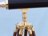 Floor Standing Brass/Leather Harbor Master Telescope 42" is fully assembled