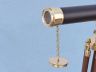Floor Standing Brass/Leather Harbor Master Telescope 42" is fully assembled
